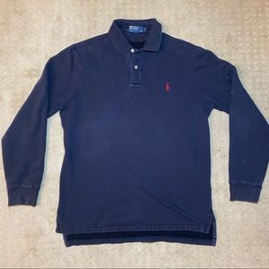 Polo Ralph Lauren Soft Fleece Navy Polo Shirt L/S